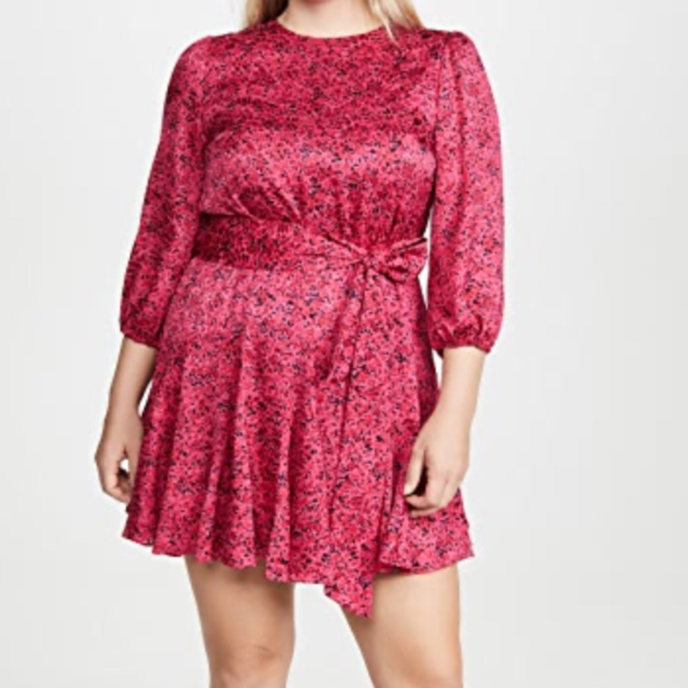 alice + olivia Mina Puff Sleeve with Belt